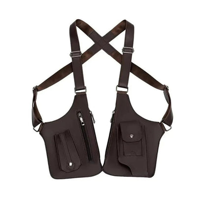 Premium Leather Adjustable Underarm Shoulder Bag for Men & Women