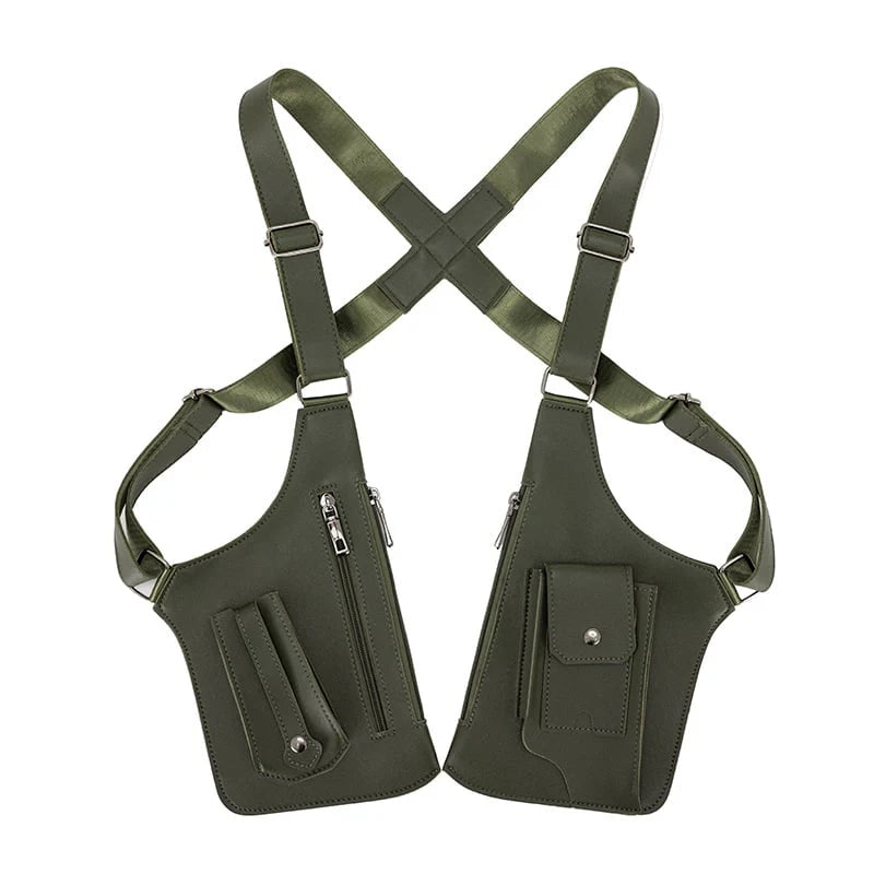 Premium Leather Adjustable Underarm Shoulder Bag for Men & Women