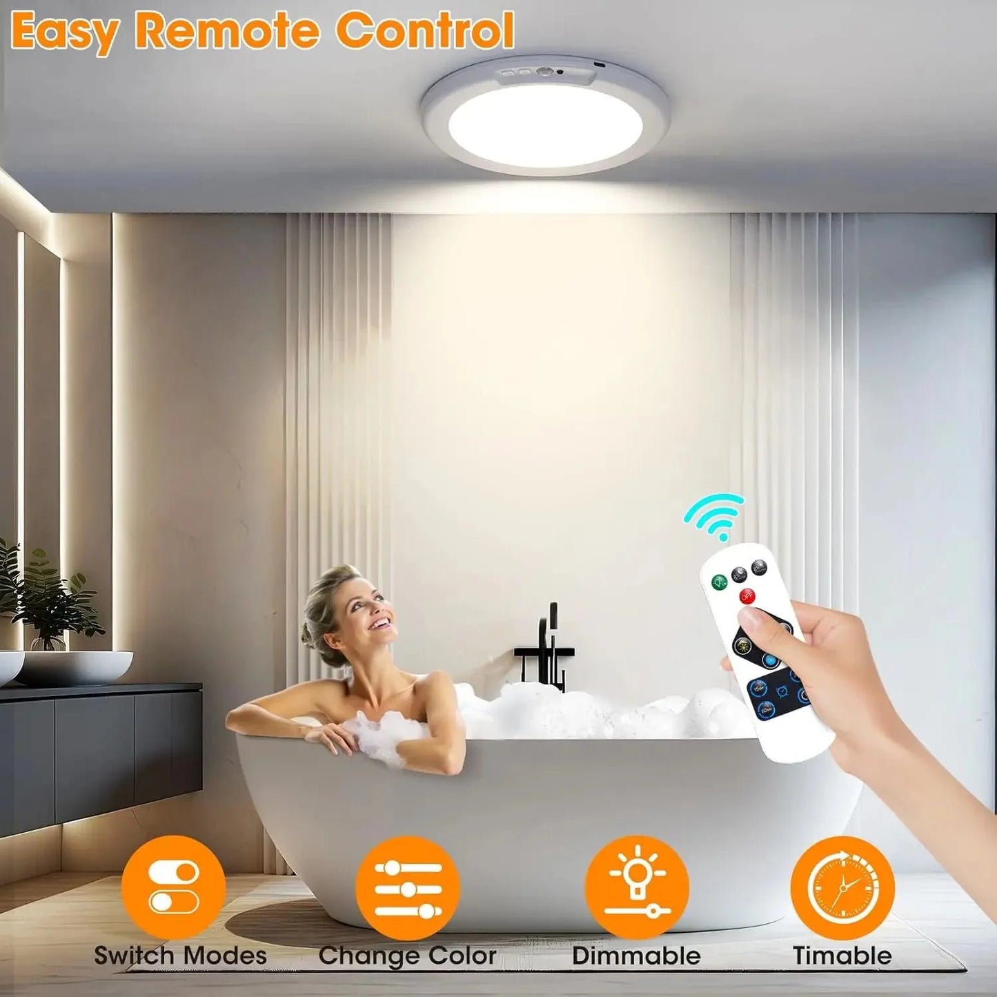 🎉🎉50% OFF Today Only! -Rechargeable Motion Sensor Ceiling Light with Remote
