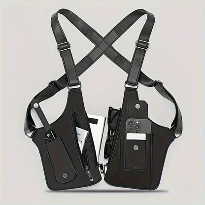 Premium Leather Adjustable Underarm Shoulder Bag for Men & Women
