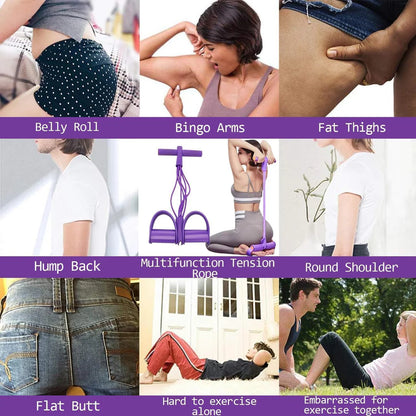 💪2026 latest 8-Tube Pedal Resistance Device - Detachable And Adjustable Pedal Resistance Device