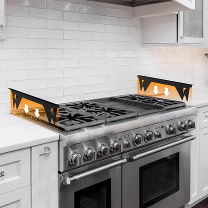 Stainless Steel Stove Gap Covers,Stove Gap Filler, Range Trim Kit, Stove Gap Guards, Heat Resistant and Easy to Clean, Easy retractable Length 13.8" to 27.5", Width 0.79",Black 0r silver (2PCS)