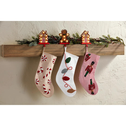 Mud Pie Beaded Christmas Stocking, Nutcracker