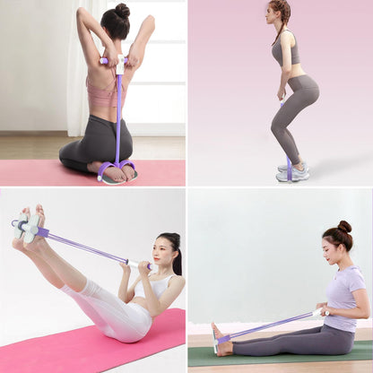 Shape,Stretch &Strengthen-4-Tube Resistance Bands for All Ages