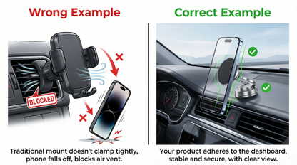 [50% OFF] Premium 360° Adjustable Vacuum Magnetic Holder – Limited Time